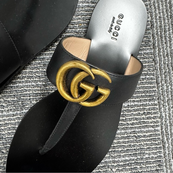 GUCCI GG MARMONT SANDALS FLIP FLOPS - Picture 4 of 9